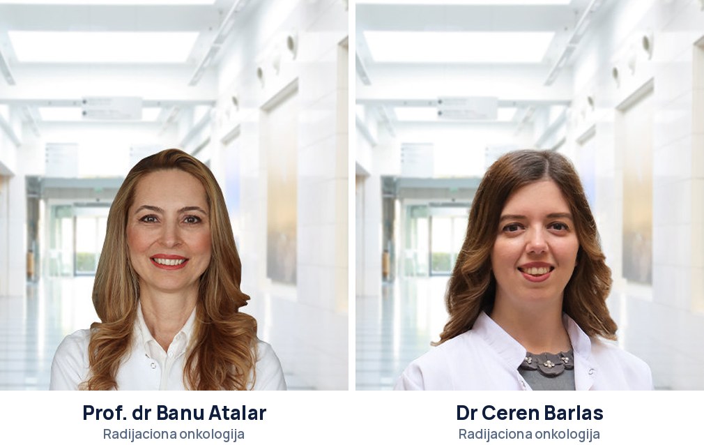 Tim radijacione onkologije Anadolu Medical Center — prof. dr Banu Atalar i dr Ceren Barlas